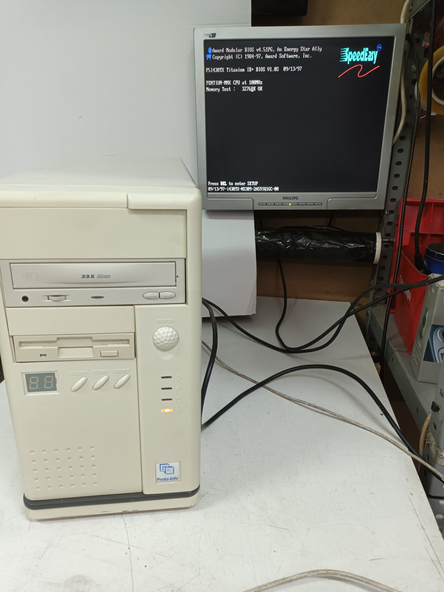 Pc retro, PENTIUM MMX, 100mHZ (N-36)