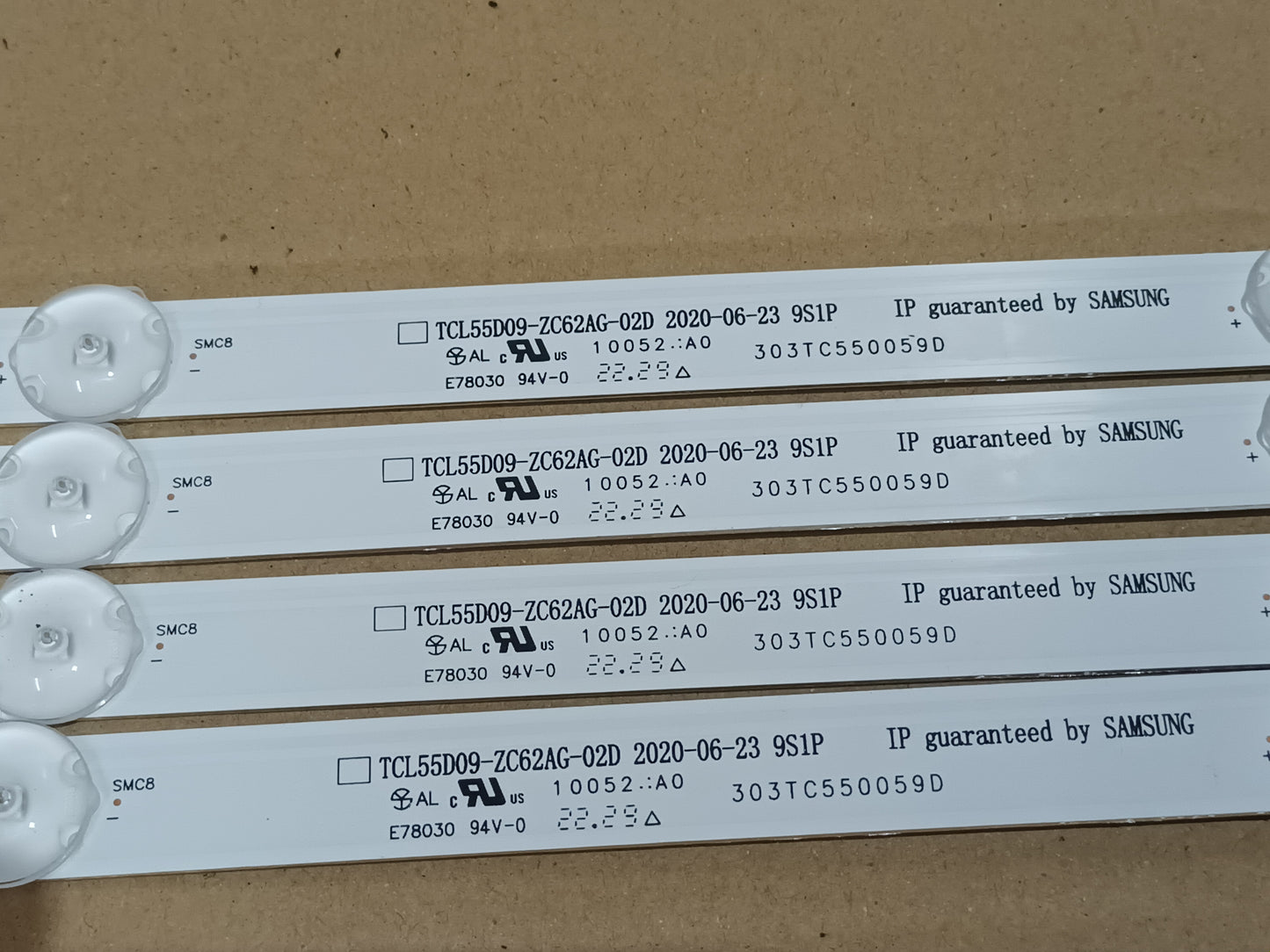 KIT 4 tiras de retroiluminación de XIAOMI L55M7-7AEU, nuevas