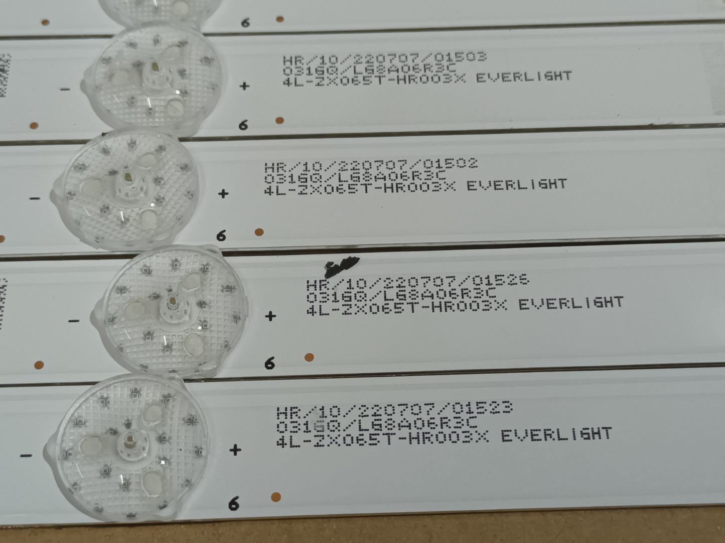 KIT 12 tiras de retroiluminación de XIAOMI L65M7-Q2EU