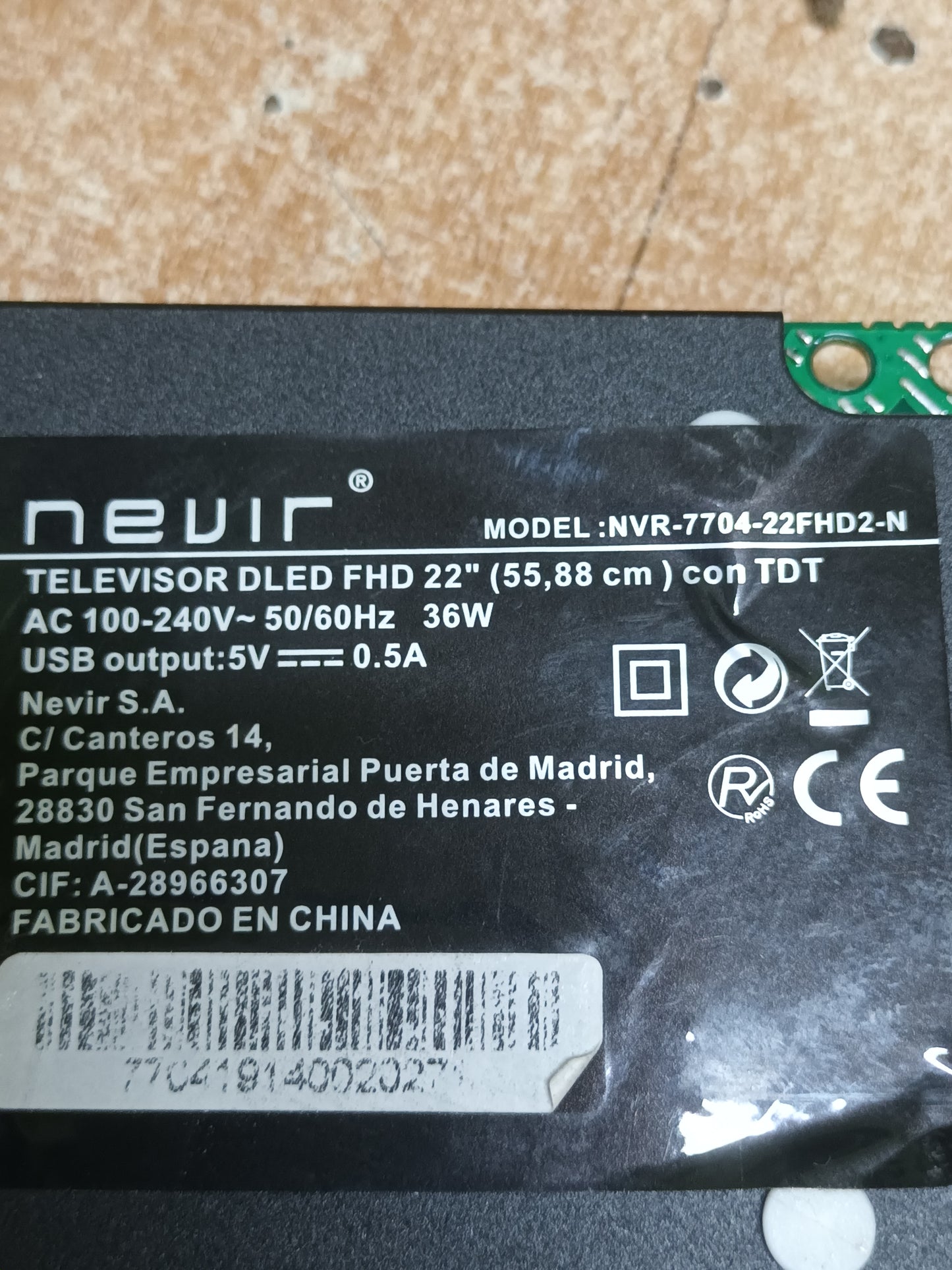 PIES TV NEVIR NVR-7704-22FHD2-N, (P.66)