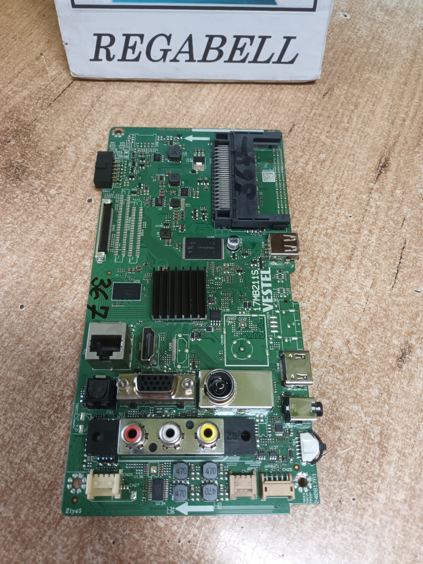 PLACA MAIN, 17MB211S, desmontada de TV WONWA 40FHSTV,
