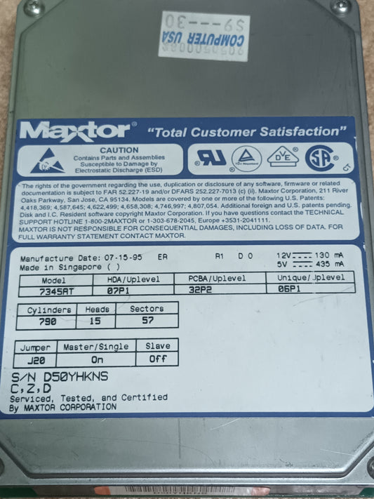 disco duro MAXTOR 734AT