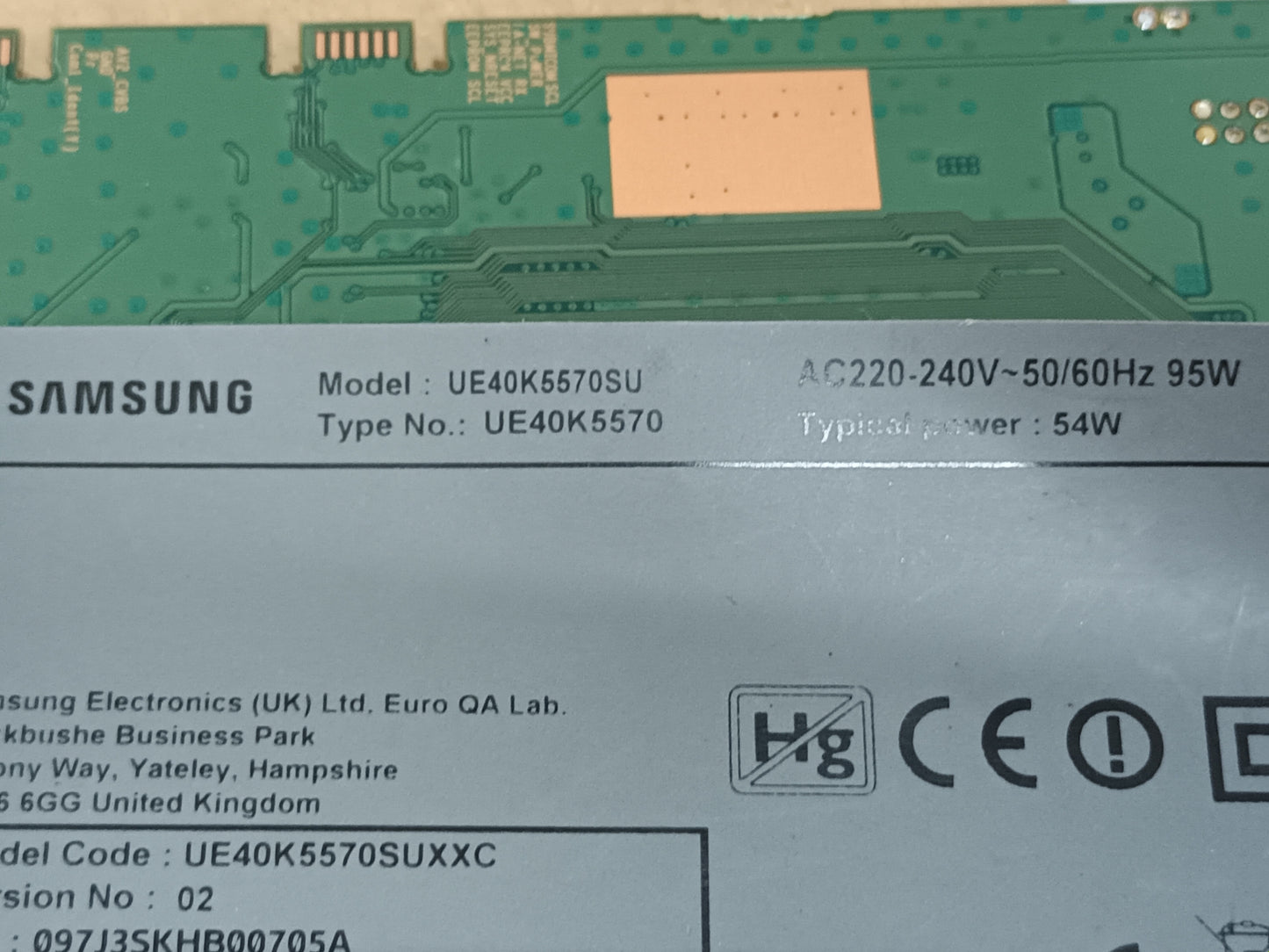 SAMSUNG UE40K5570SU, componentes, (ref-4)
