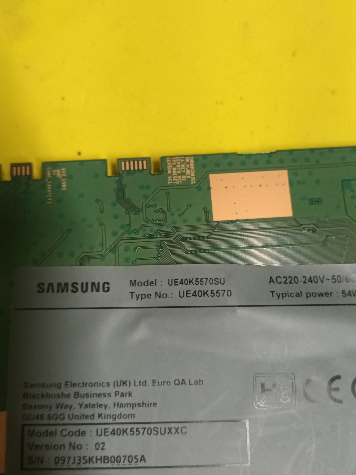 BN44-00871A, de tv SAMSUNG UE40K5570SU,