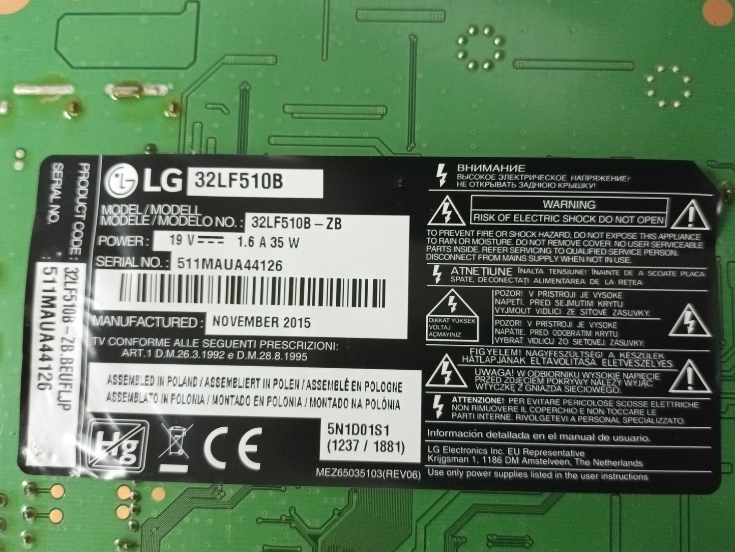 LG32LF510B, componentes, (ref-7)