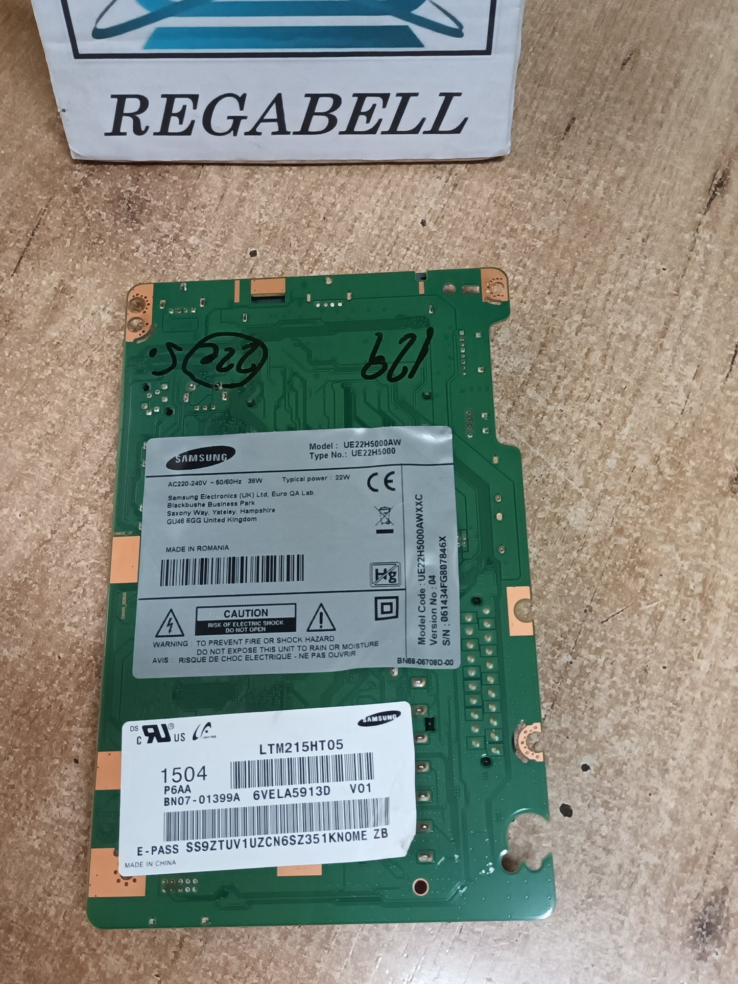 PLACA MAIN BN94-08262A, de TV SAMSUNG UE22H5000AW,