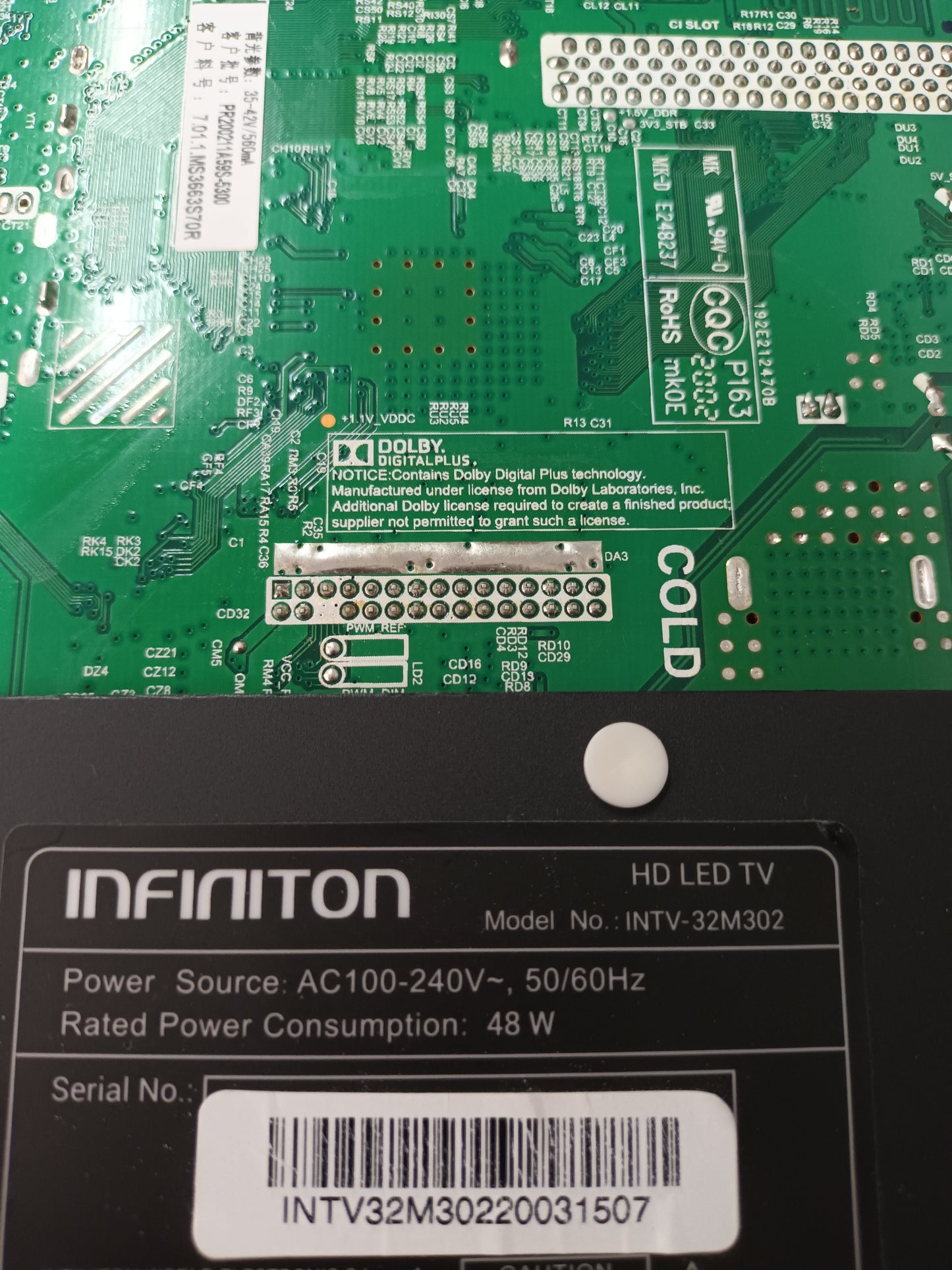 juego de 2 tiras de retroiluminación de INFINITON INTV-32M302
