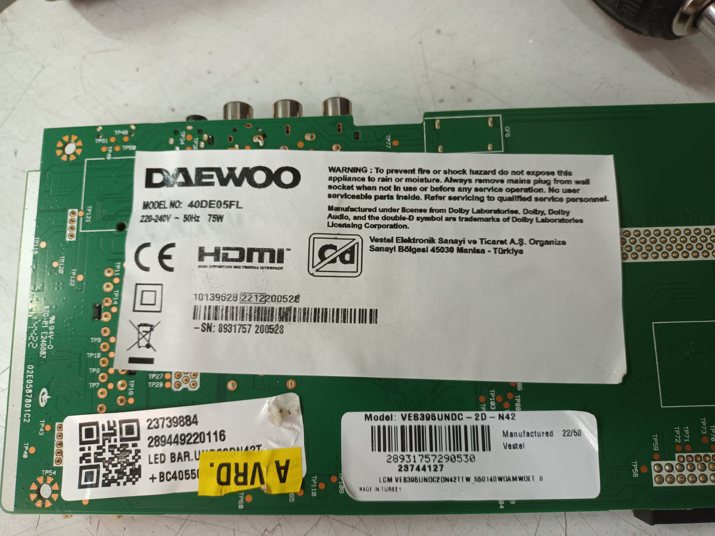 DAEWO 40DE05FL, componentes, (ref-16)