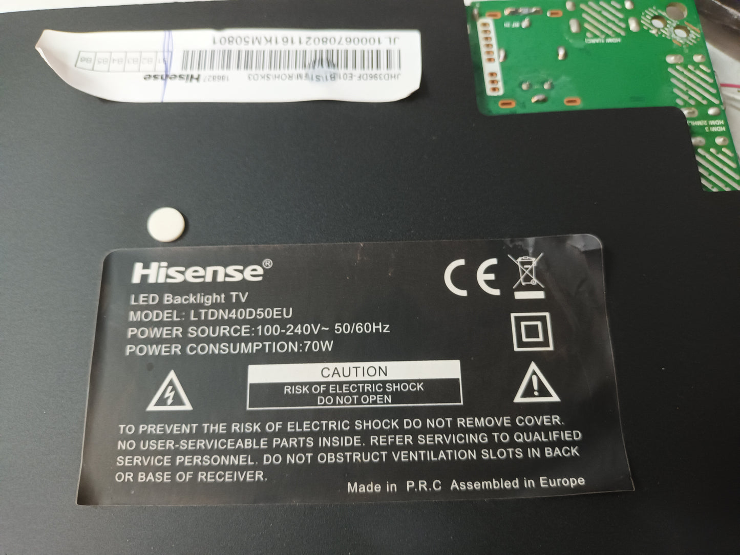 KIT 4 tiras de retroiluminación de HISENSE LTDN40D50EU