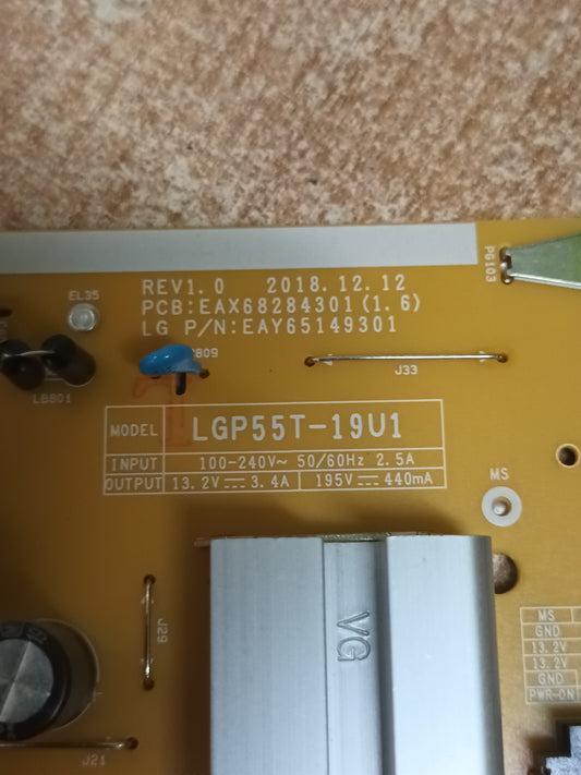 EAX68284301(1.6), de TV LG55UM7450PLA