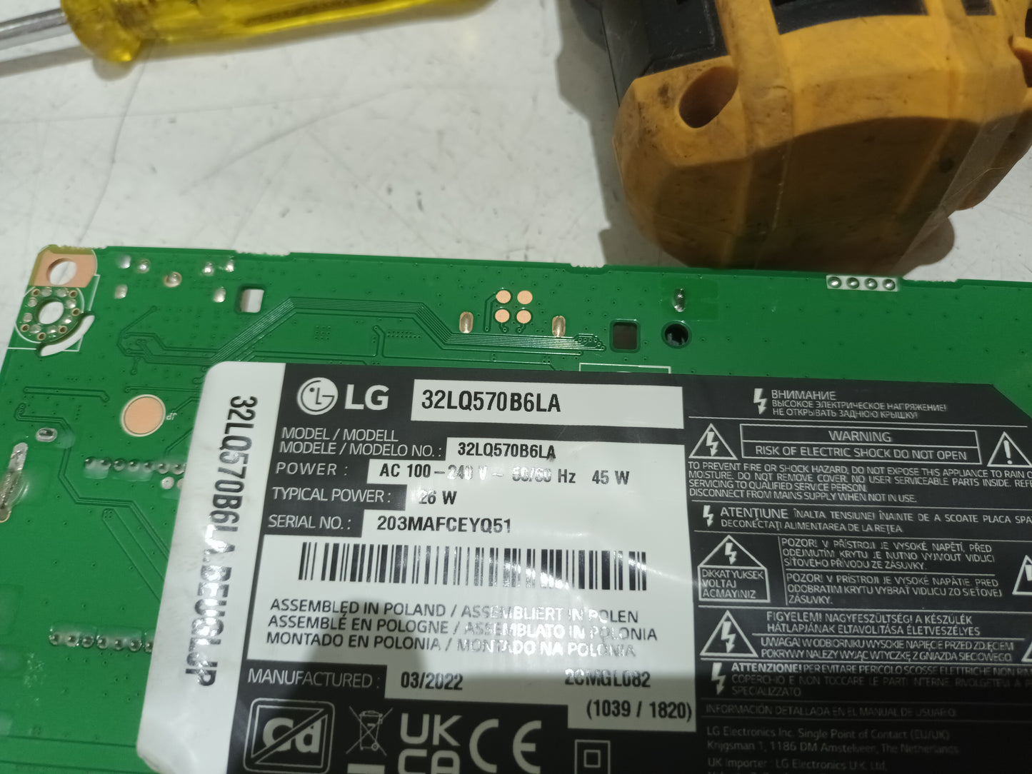 LG32LQ570B6LA, componentes de tv, (ref-22)