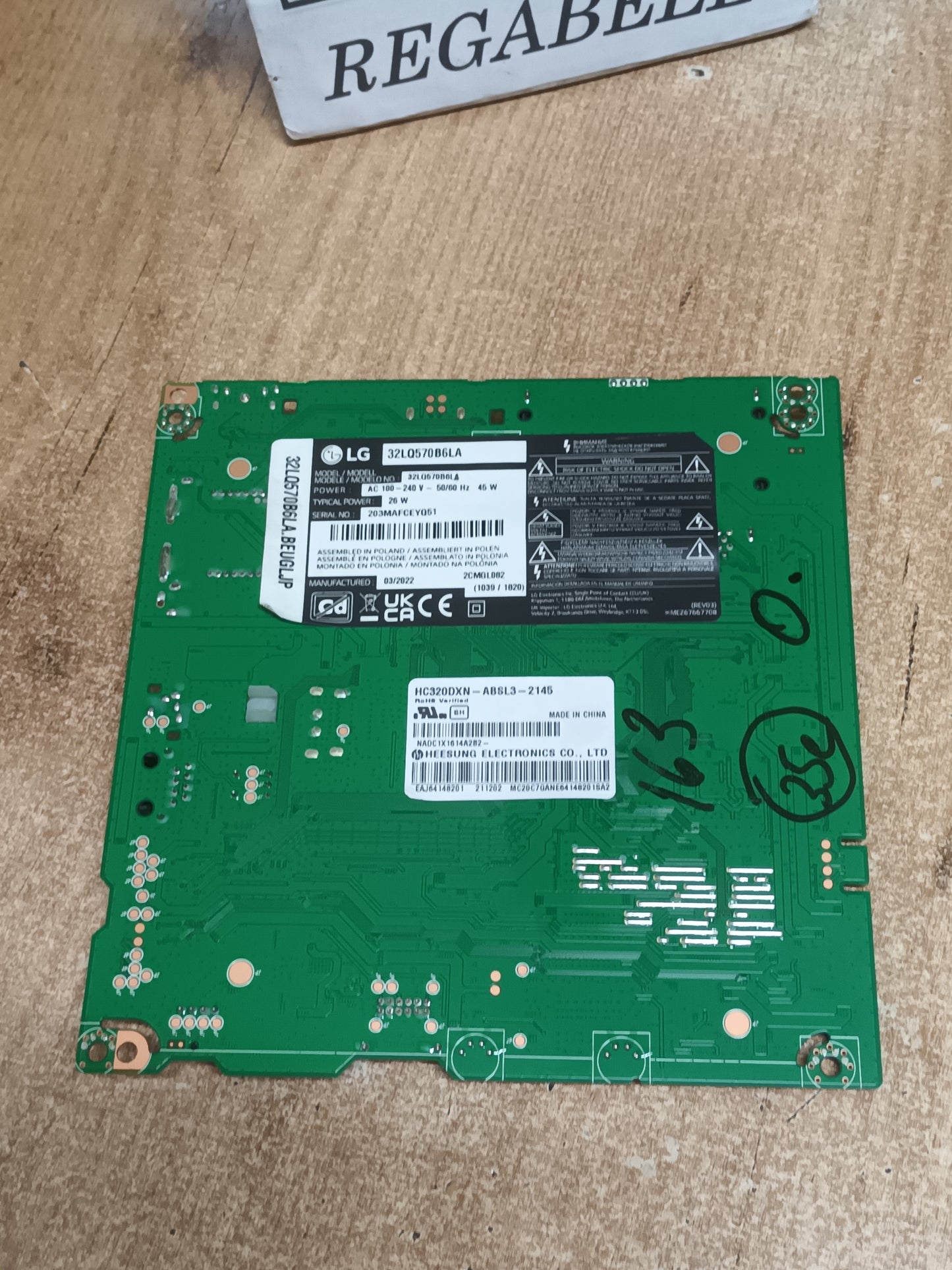 PLACA MAIN EAX69822903(1.0), de TV LG32LQ570B6LA,