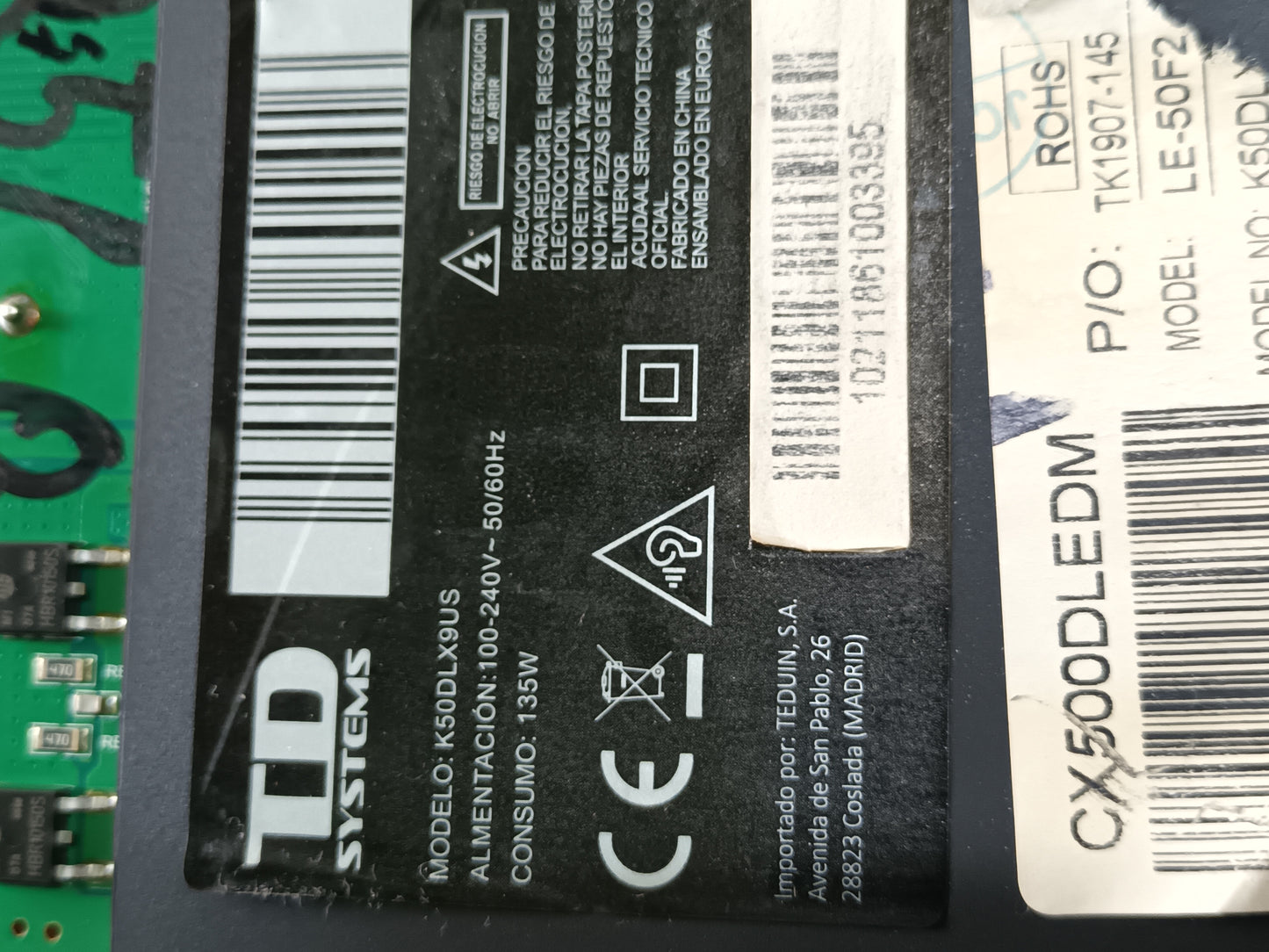 PIES TV TD SYSTEMS K50DLX9US, (ref.-164)