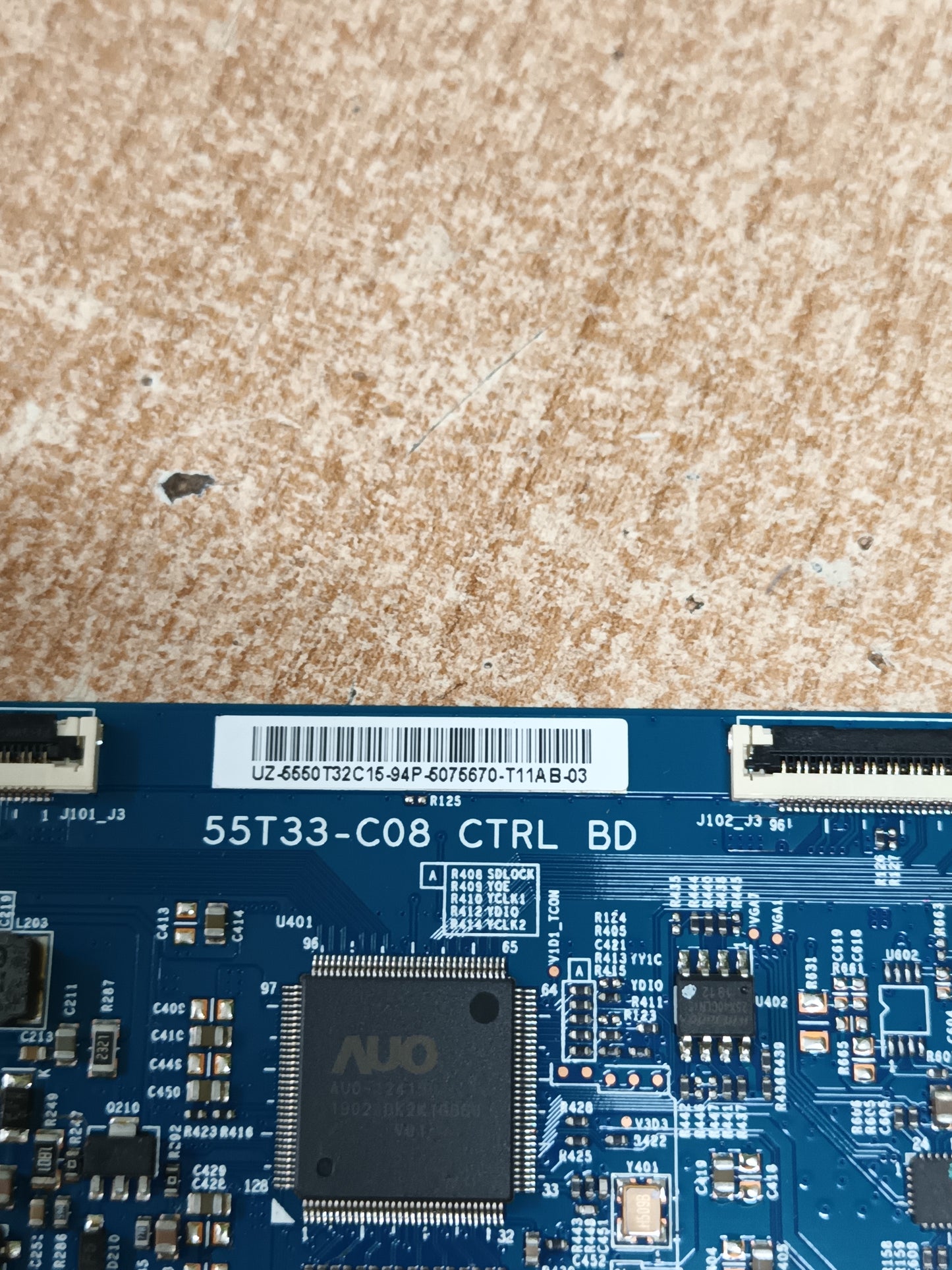 PLACA T-COM, 55T33-C08, desmontada de TV TD SYSTEMS K50DLX9US,