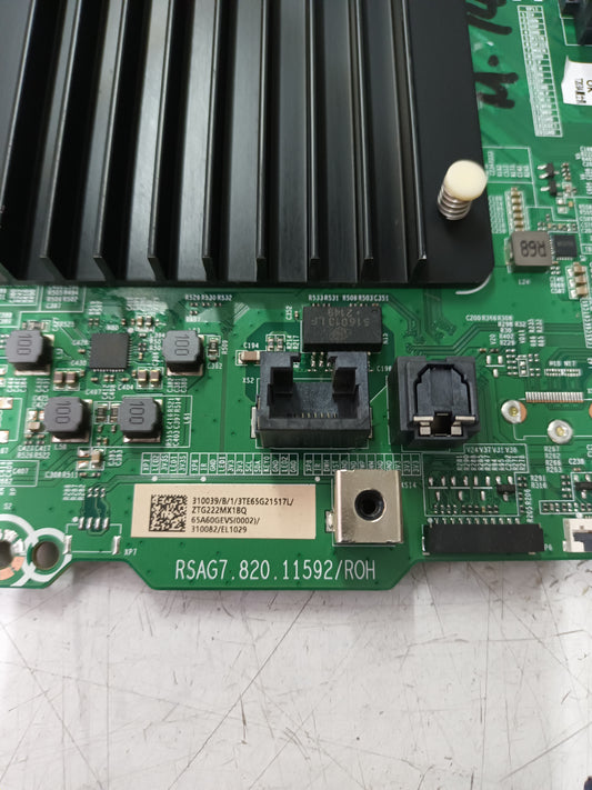 PLACA MAIN, RSAG7.820.11592/ROH, (NUEVA SIN USAR) de tv HISENSE 65A7GQ 