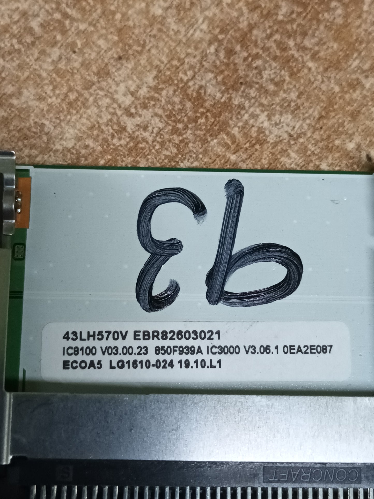 Placa main, EAX66873003(1.0), de tv LG43LH570V,
