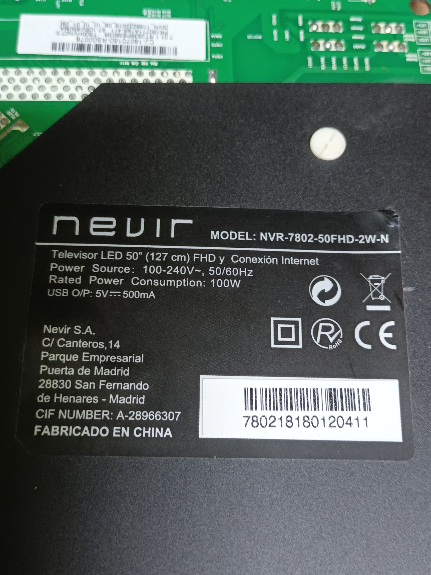 soporte de NEVIR NVR-7802-50FHD-2W-N, (ref.-165)