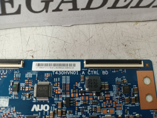 PLACA T-COM, T430HVN01.0, desmontada de TV LG43LH500T,