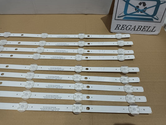 KIT 9 tiras de retroiluminación de LG75UR80006LJ