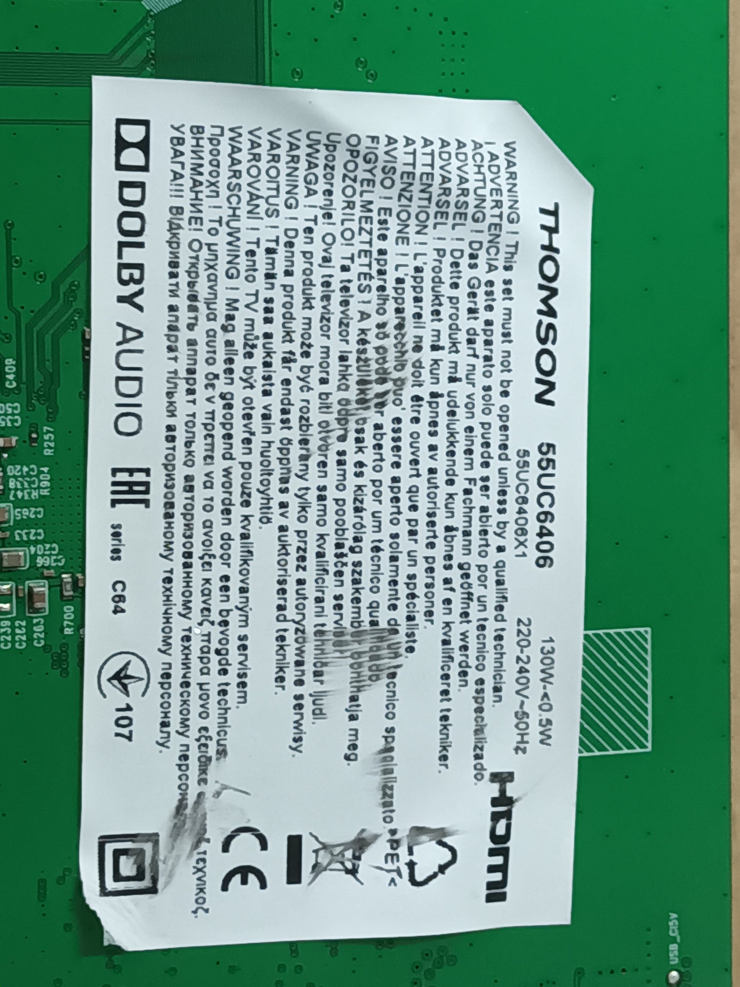 THOMSON 55UC6406, KIT TIRAS LED, (ref,335)