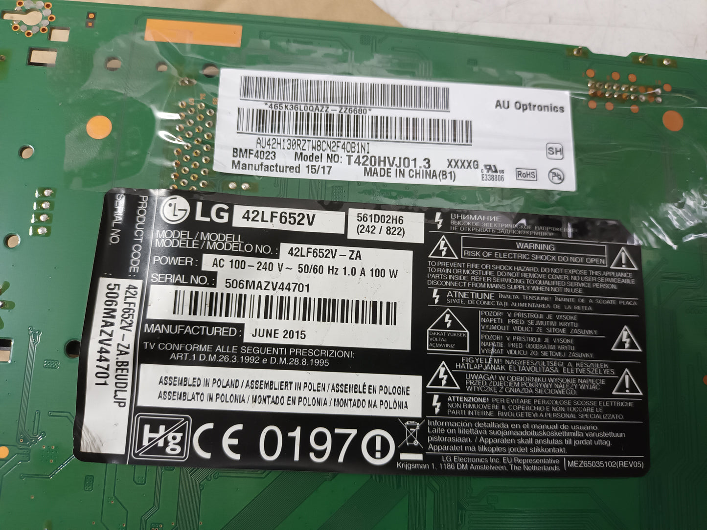 LG42LF652V, componentes, (ref-48)