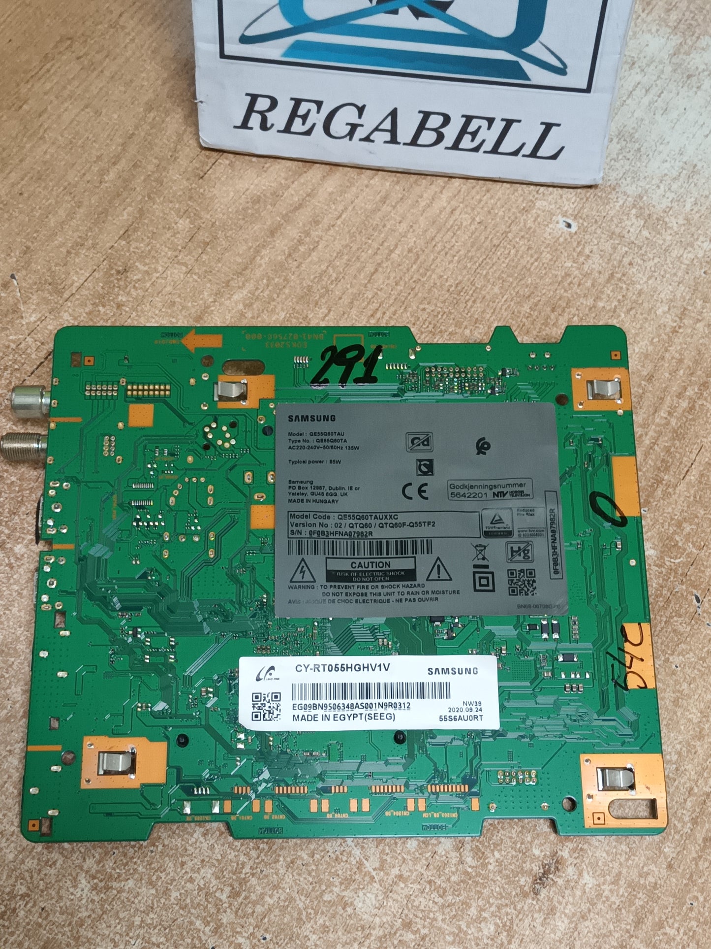 PLACA MAIN, BN94-15735P, de TV SAMSUNG QE55Q60TAU