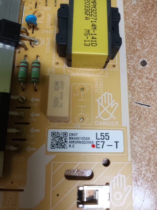 BN44-01058A, de tv Samsung QE55Q60TAU,