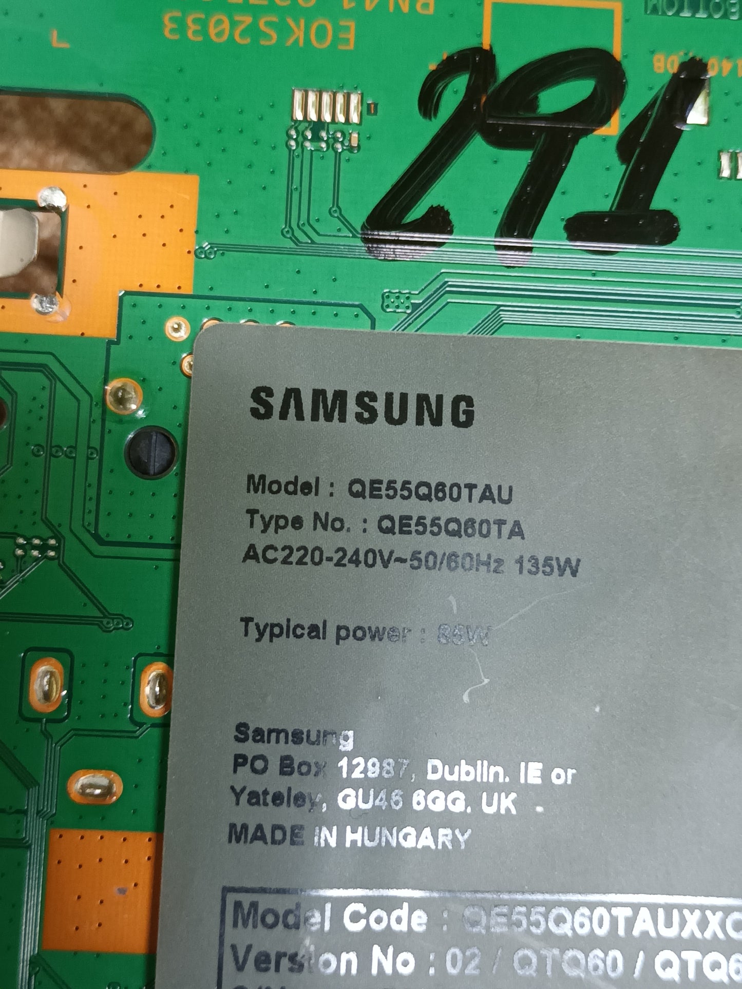BN44-01058A, de Samsung QE55Q60TAU