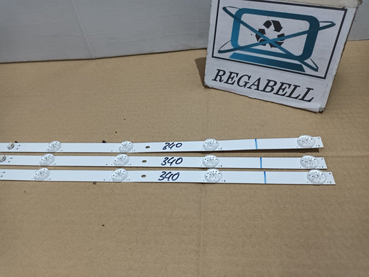 KIT 3 tiras de retroiluminación de XIAOMI L43M7-EAEU,