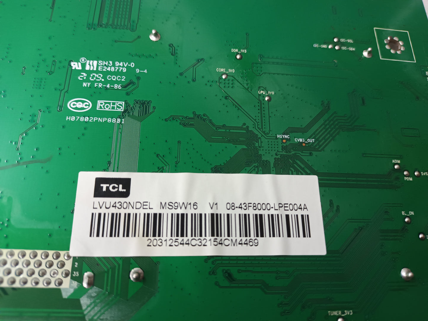 TCL 43P615, COMPONENTES TV, (ref-54)