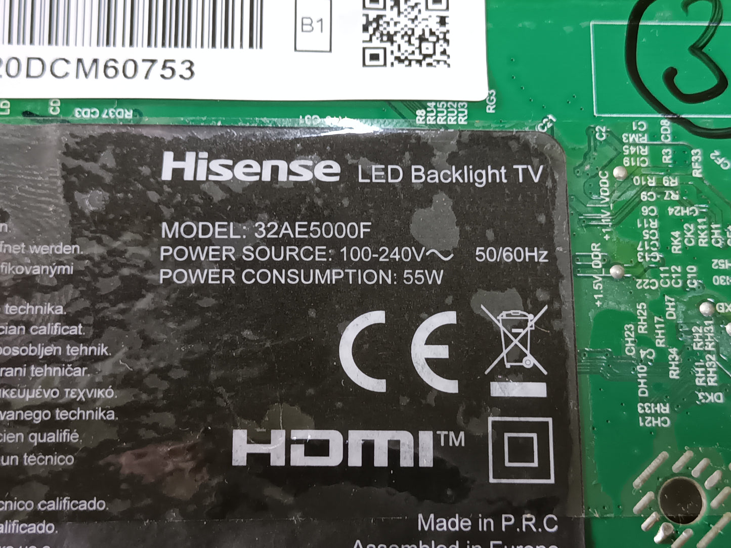 soporte de HISENSE 32AE5000F, (ref. 171)