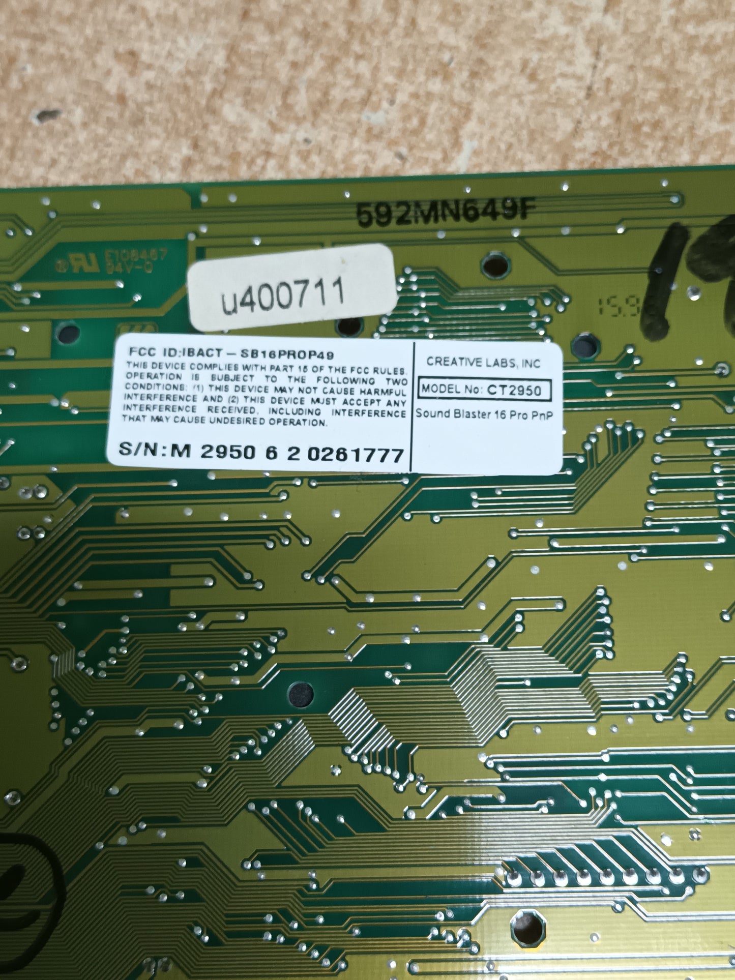 Creative CT2950 Sound Blaster 16 Pro PnP