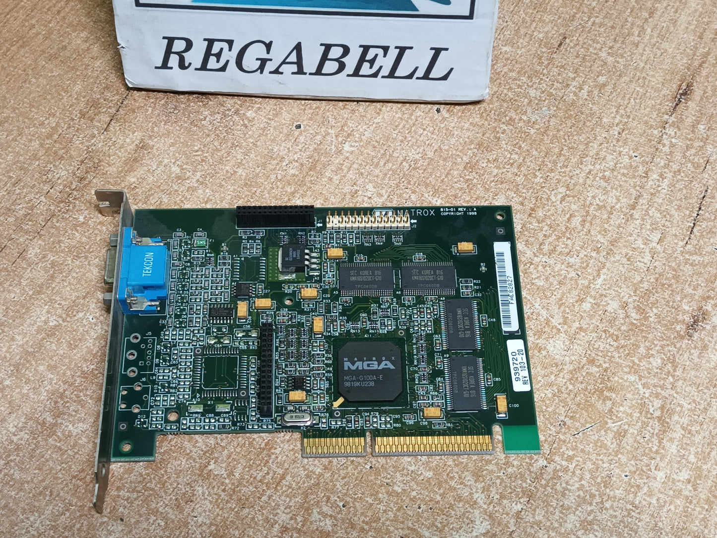 tarjeta grafica, matrox 815-01, agp