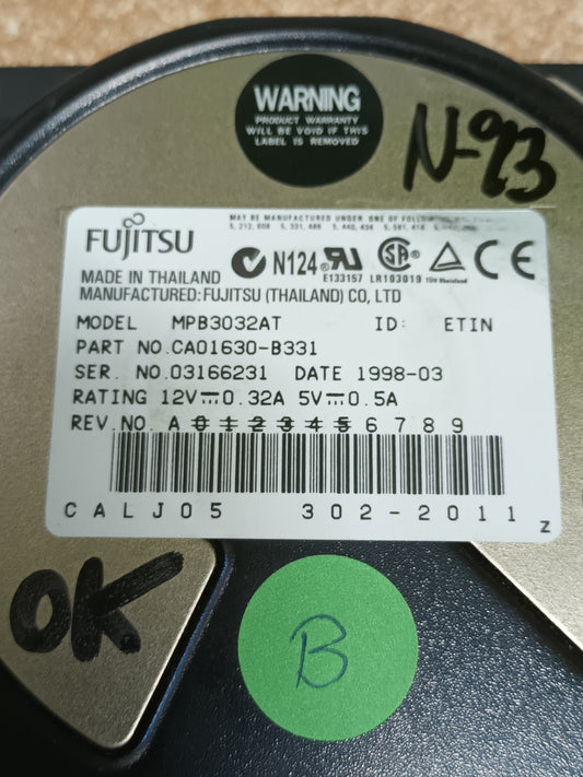 DISCO DURO FUJITSU MPB3032AT 3.24GB