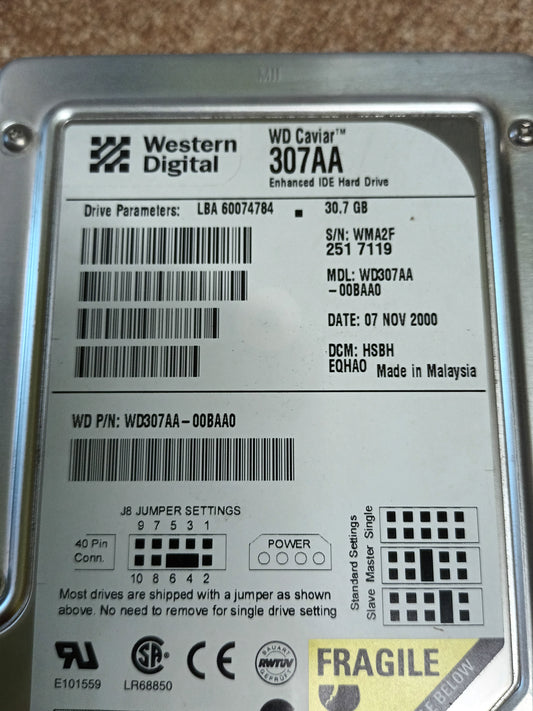 Western Digital Caviar 30.7GB WD307AA