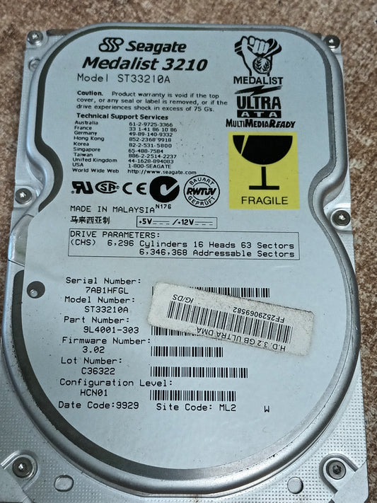 Seagate Medalist 3.2gb ST33210A