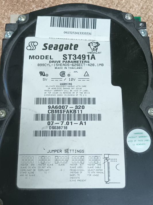 Disco Seagate 428MB 3800U / ST3491A
