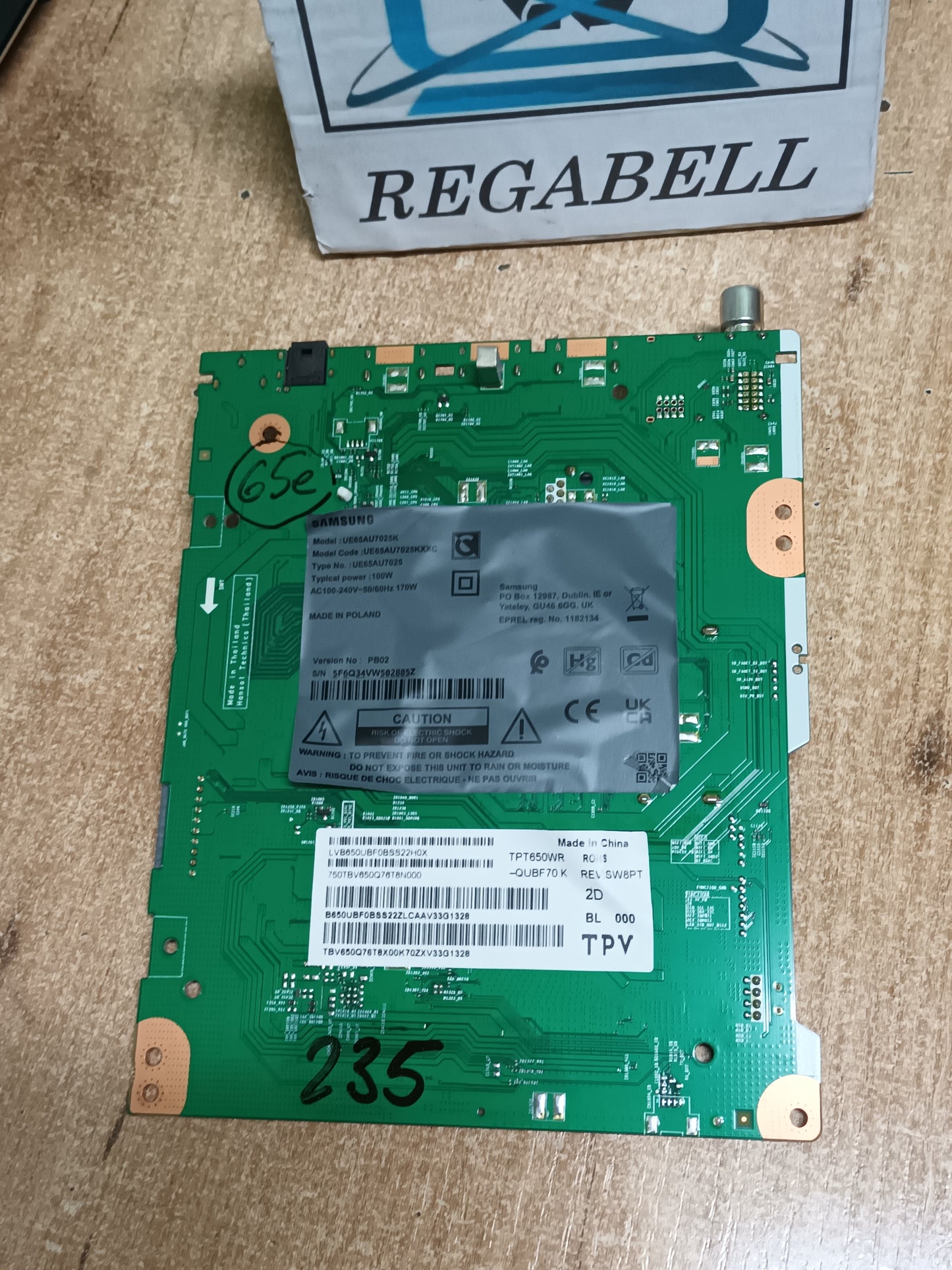 PLACA MAIN BN96-65002E, de tv SAMSUNG UE65AU7025K,