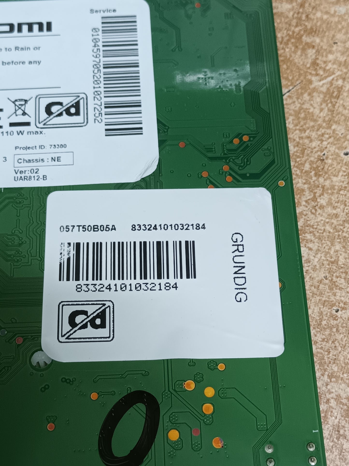PLACA MAIN, ZAE190R2, de TV GRUNDIG 50GEU7800B,