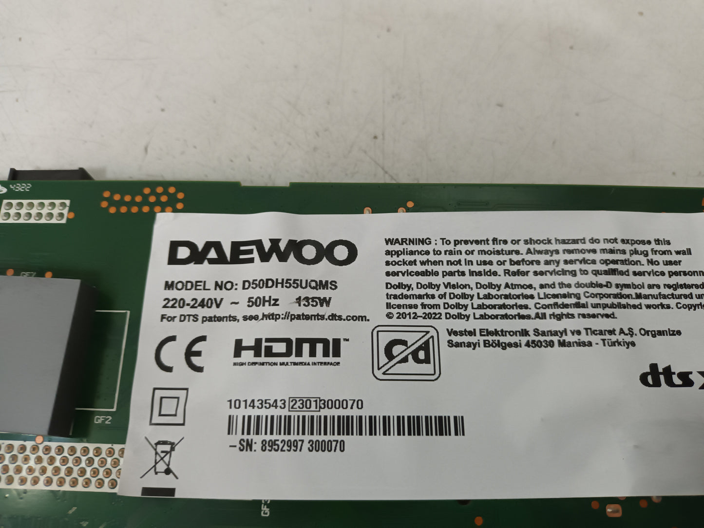 DAEWOO D50DH55UQMS, COMPONENTES, (ref-66)