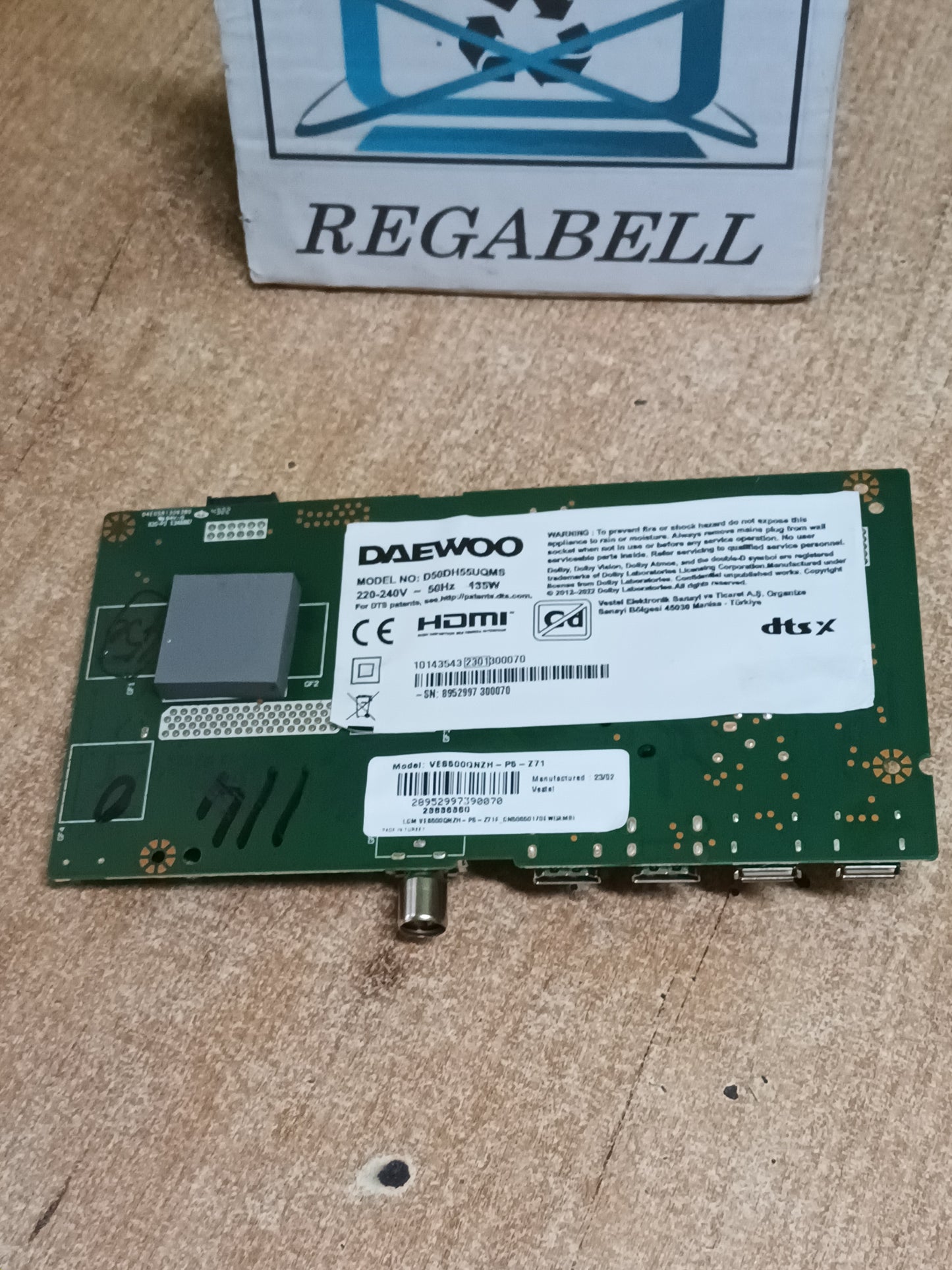 PLACA MAIN, TP.SK706S.PC822, de TV DAEWOO D50DH55UQM