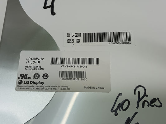 LP156WH2 (TL)(QB), pantalla de HP PAVILION DV6,