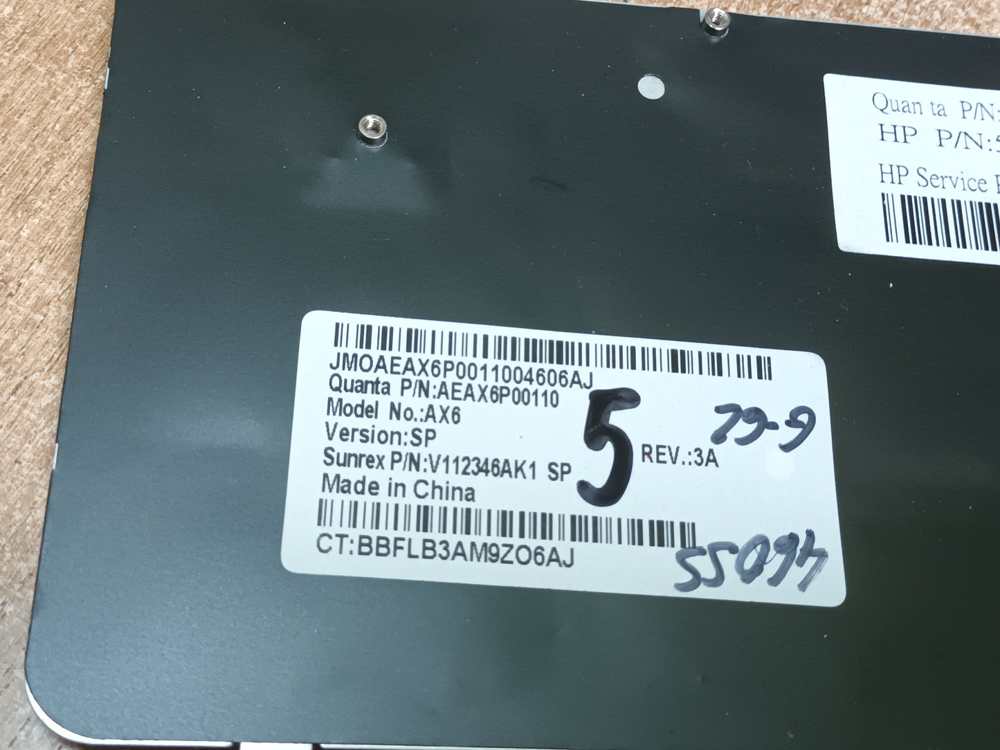 TECLADO HP G62-460ss, REFERENCIA: AEAX6P00110