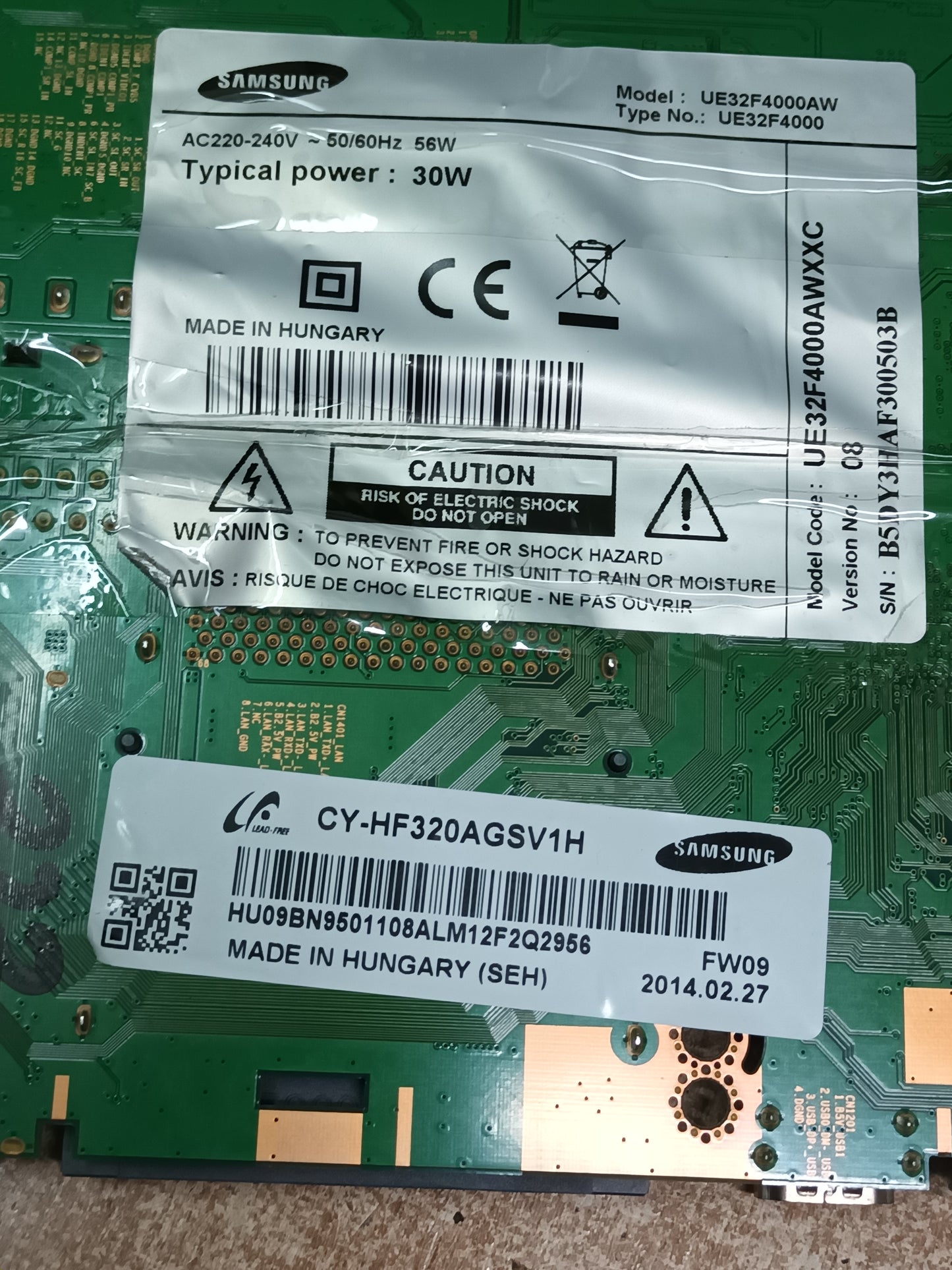 PLACA MAIN, BN96-06778H, de tv Samsung UE32F4000AW