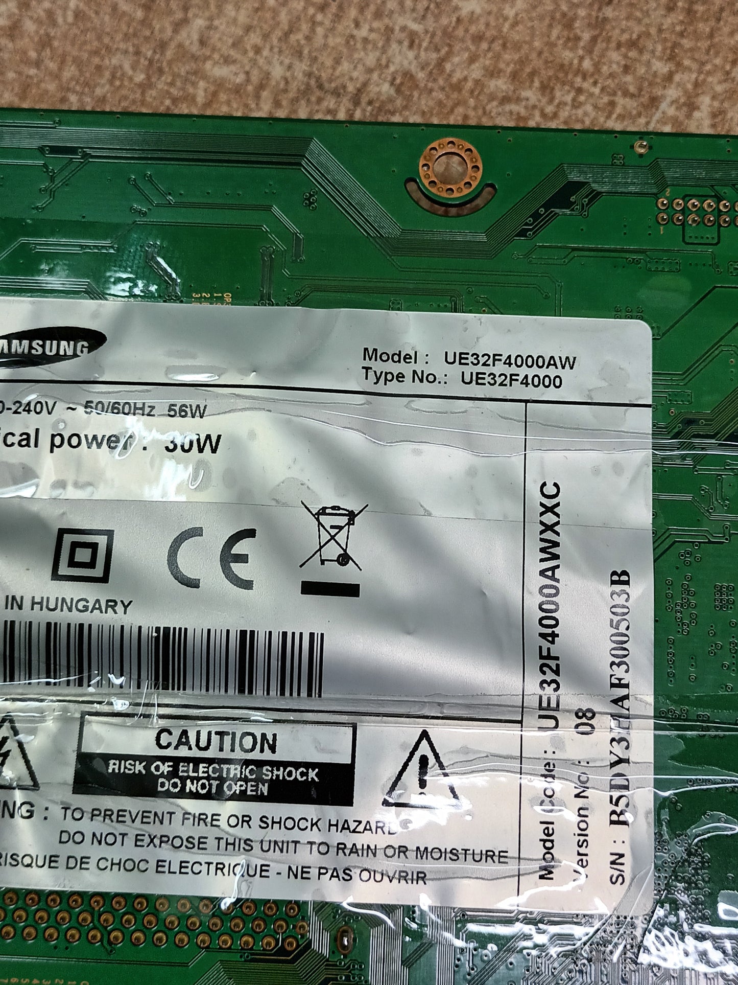 PLACA MAIN, BN96-06778H, de tv Samsung UE32F4000AW