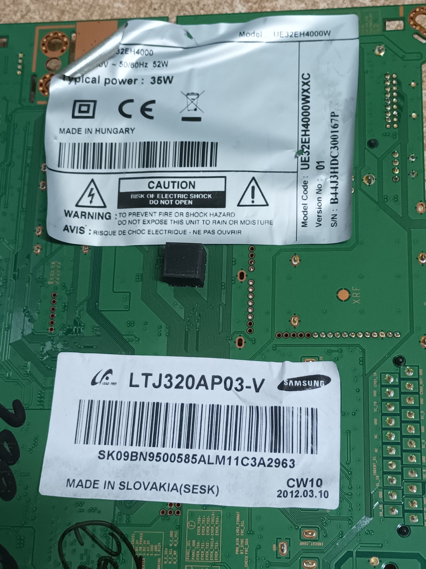 PLACA MAIN, BN94-05546E, de tv Samsung UE32EH4000,