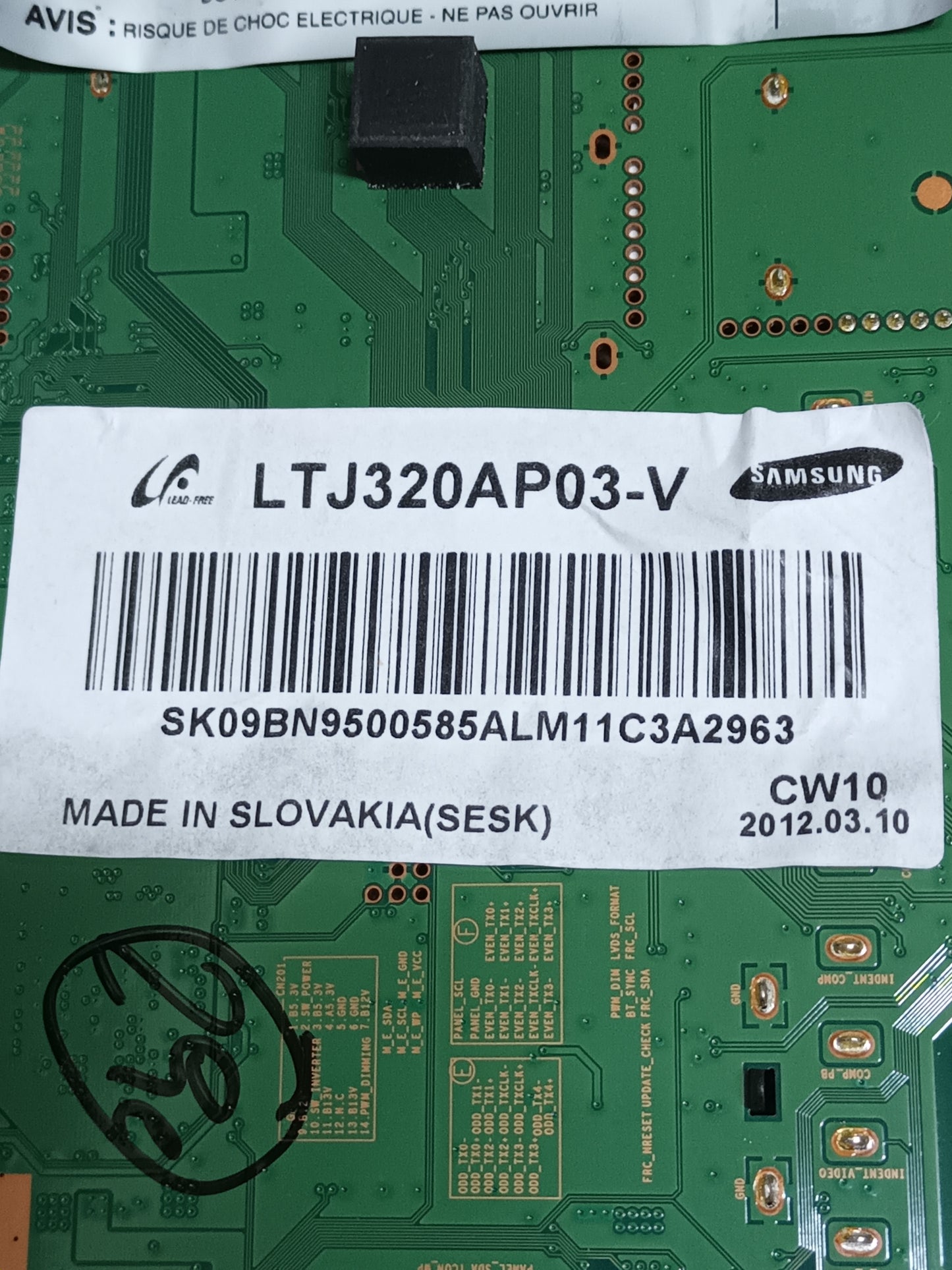 PLACA MAIN, BN94-05546E, de tv Samsung UE32EH4000,