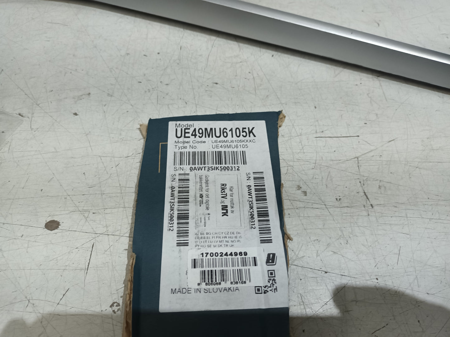 SOPORTE TV SAMSUNG UE49MU6105K, NUEVO, (ref.185)