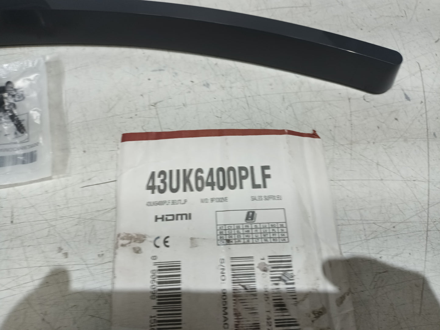 SOPORTE TV LG43UK6400PLF, NUEVO SIN USO,(ref.188)