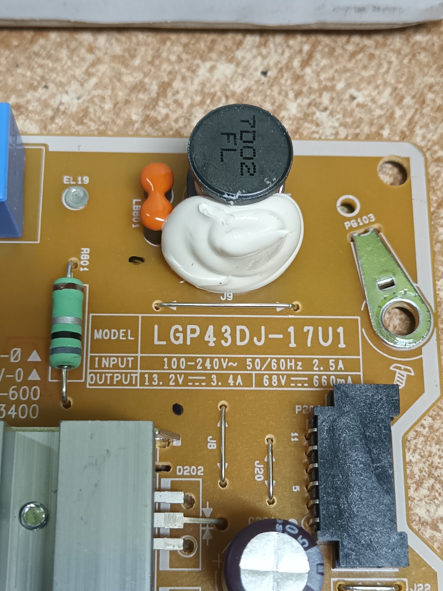 EAX67209001(1.6), NUEVA SIN USAR, de tv LG43UN711C0ZB,